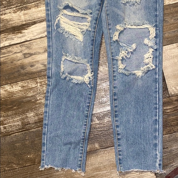 Nasty Gal Momokrom distressed jeans - Picture 2 of 7